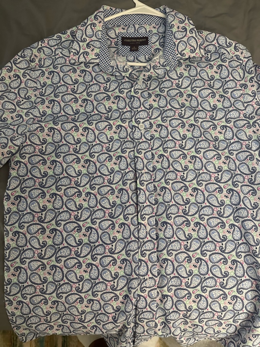 Johnston & Murphy Men's Skull&Crossbone Paisley Button up